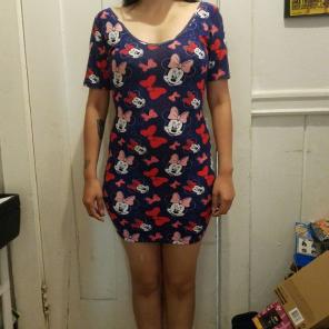 Minnie Mouse bodycon dress