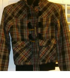 Gray Flannel Coat w/Hood