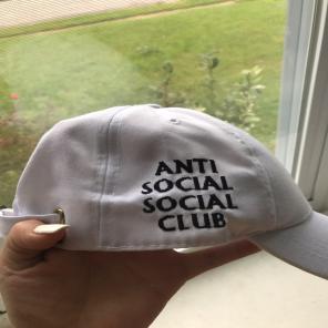 White Anti Social Club Hat
