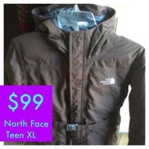 Goose down North Face Girls XL