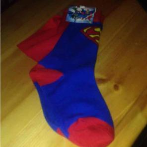 Youth super man socks