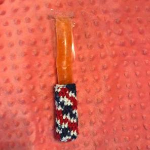 Red, white and blue popsicle holder