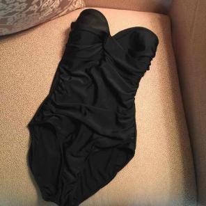 Black one peice swimsuit size medium