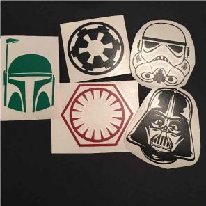 Star Wars dark side decals bundle