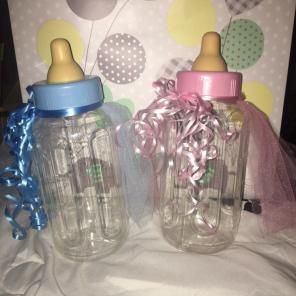 Clear Baby Bottle Banks