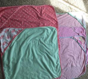 5 Baby Hoodies Towels
