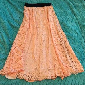Lularoe Lucy Maxi Lacy Skirt