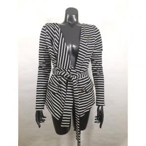 Ark & Co Striped Waterfall Duster