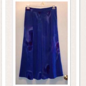Vintage Full Skirt by Popovitch Blue M