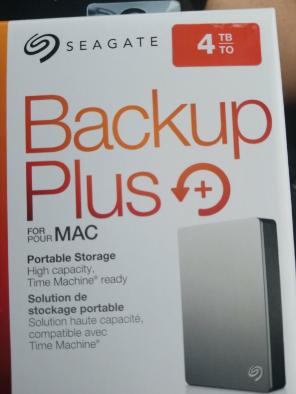 Seagate backup plus 4TB for MAC