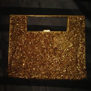 Vintage 1950's God Sequined Clutch