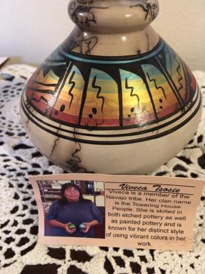 Navajo Etched Pottery By Viveca