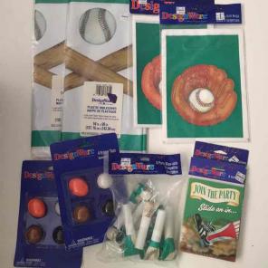Bas ball themed party supplies