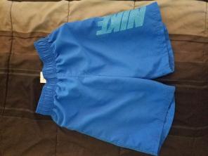Boys blue Nike swim shorts size 6