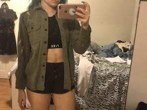 Army Green Jacket/Shirt