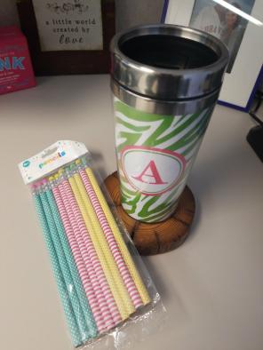 NEW! Monogrammed Stainless Cup