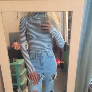Striped Turtleneck