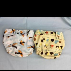 Two Gro Via Cloth Diapers