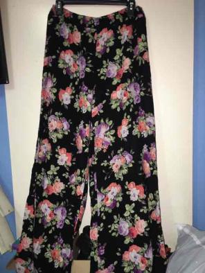 Floral print pants
