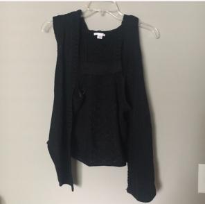Xhilaration Black Sweater Vest NWT