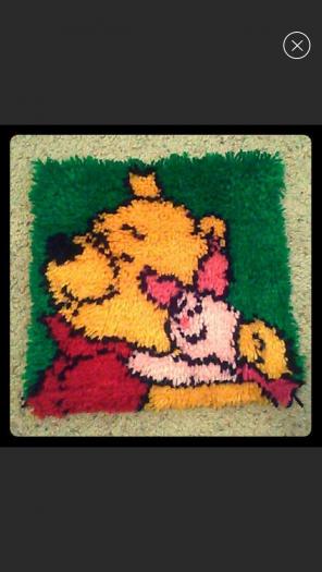 Winnie The Poor And Piglet Latchhook