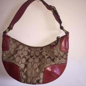 Coach signature hobo