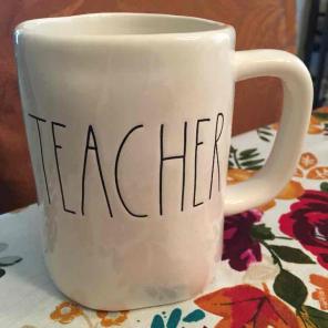 Rae Dunn Teacher Ceramic Mug
