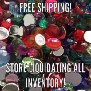 300 PCS Flatback Acrylic Mix Rhinestones