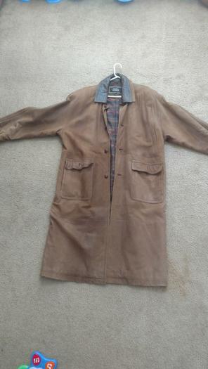 XL Leather trench coat