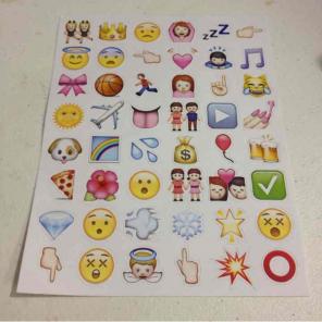 Die Cut Emoji Stickers