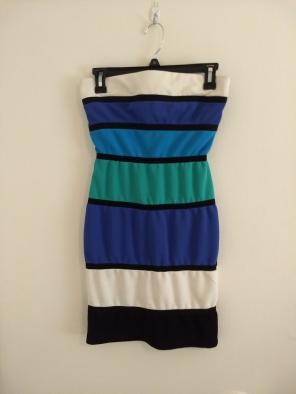 Blue Green Bodycon Minidress