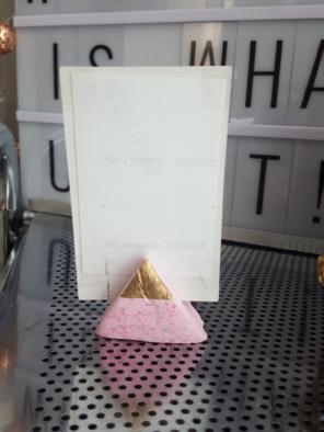 Free Ship Handmade Clay Photo/CardHolder