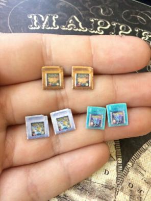 Pokemon Gold Silver Crystal MINI Studs