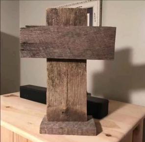 Handmade Barn Wood Cross
