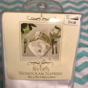 Monogram Cotton Napkins