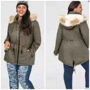 Ashley stewart anorak coat