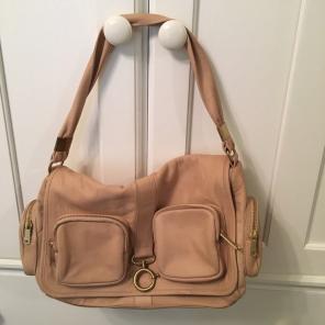 Tan Faux Leather Handbag