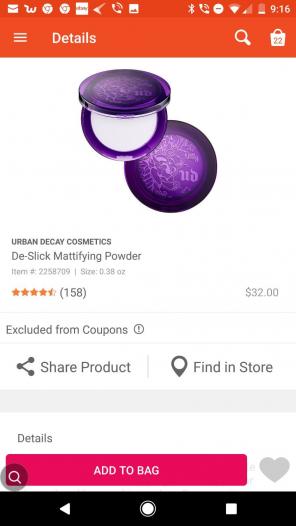 Urban decay de slick Mattifying Powder