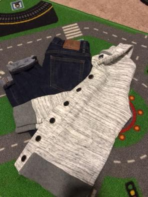 Gap Jeans & Oshkosh Sweater