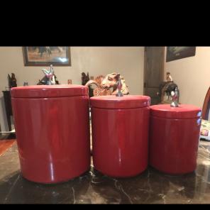 Rooster Ceramic Canister Set