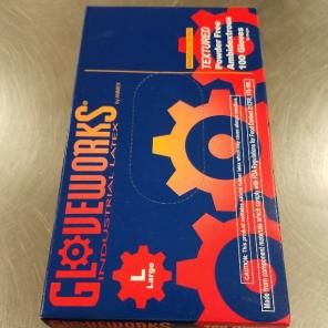 LG white LATEX gloves 1 box of 100