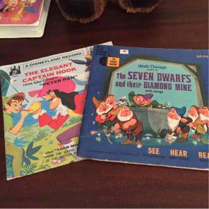 Two Disneyland 45 records