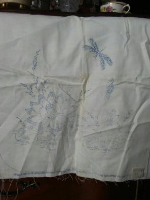 Vogart Stamped Dresser Scarf 14 x 36"
