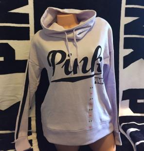 S PINK Logo Lilac Cowl Neck