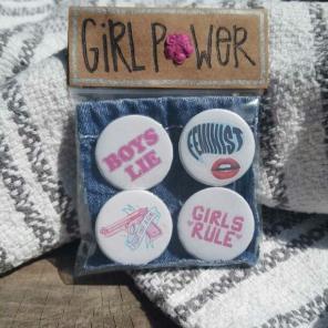 Girl power pin pack