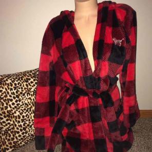 VS pink bling robe