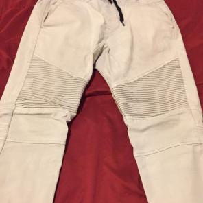 Pacsun/Bullhead Off White Moto Joggers