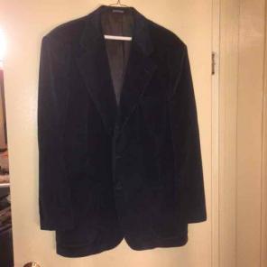 Navy Blue Corduroy Sports Coat