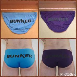 2x Bunker briefs purple Blue M
