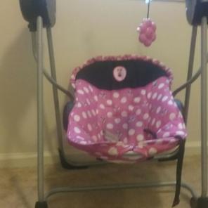 Baby girl Minnie mouse swing